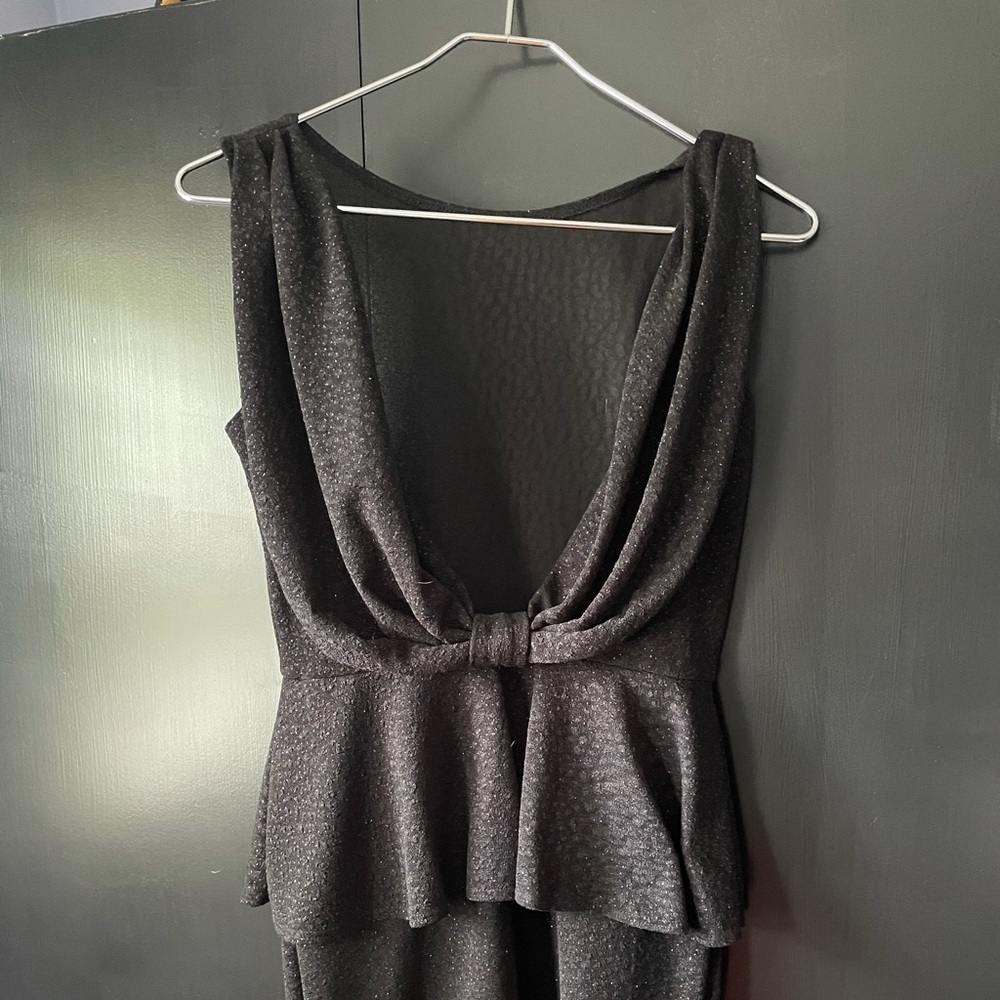 Low Back Black Dress